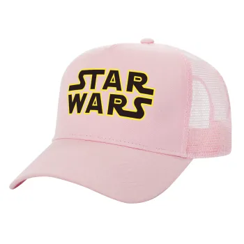 Star Wars, Καπέλο Ενηλίκων Structured Trucker, με Δίχτυ, ΡΟΖ (100% ΒΑΜΒΑΚΕΡΟ, ΕΝΗΛΙΚΩΝ, UNISEX, ONE SIZE)