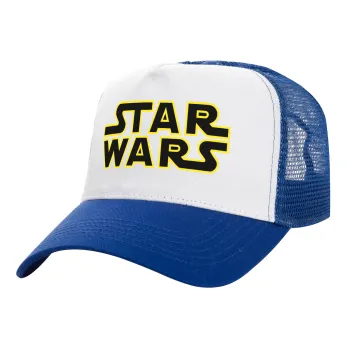 Star Wars, Καπέλο Ενηλίκων Structured Trucker, με Δίχτυ, ΛΕΥΚΟ/ΜΠΛΕ (100% ΒΑΜΒΑΚΕΡΟ, ΕΝΗΛΙΚΩΝ, UNISEX, ONE SIZE)