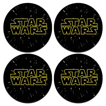 Star Wars, ΣΕΤ 4 Σουβέρ ξύλινα στρογγυλά (9cm)