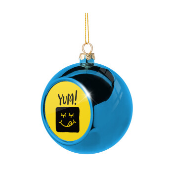 Yum!!!, Χριστουγεννιάτικη μπάλα δένδρου Μπλε 8cm
