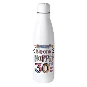 Big one Happy 30th, Metal mug thermos (Stainless steel), 500ml