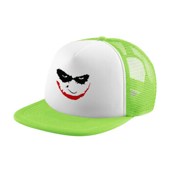 The joker smile, Καπέλο Soft Trucker με Δίχτυ Πράσινο/Λευκό