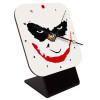 The joker smile, Επιτραπέζιο ρολόι ξύλινο με δείκτες (10cm)