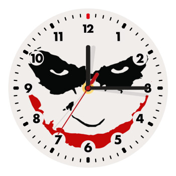 The joker smile, Wooden wall clock (20cm)