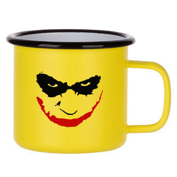 The joker smile, Κούπα Μεταλλική εμαγιέ ΜΑΤ Κίτρινη 360ml
