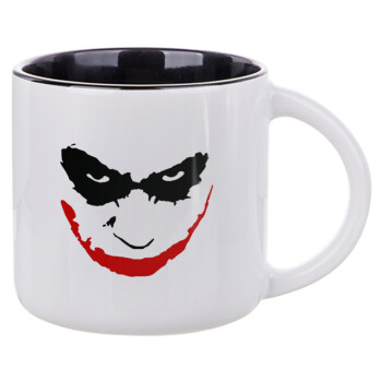 The joker smile, Κούπα κεραμική 400ml Λευκή/Μαύρη
