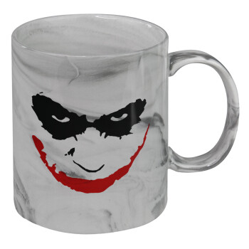 The joker smile, Mug ceramic marble style, 330ml