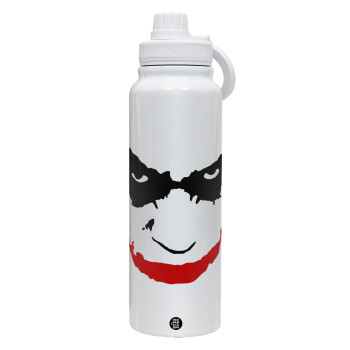 The joker smile, 1L Stainless Steel Thermal Bottle with Phone Holder & Double Wall Insulation