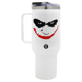 The joker smile, Mega Stainless steel Tumbler with lid, double wall 1,2L