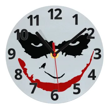 The joker smile, Ρολόι τοίχου γυάλινο (20cm)