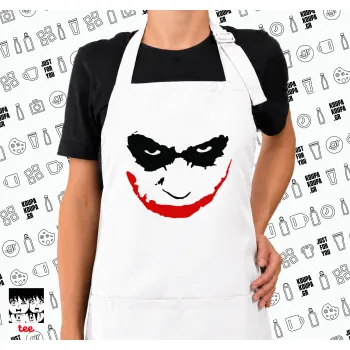 The joker smile, Ποδιά μακριά Σεφ ολόσωμη με τσέπες white (ΕΝΗΛΙΚΩΝ)