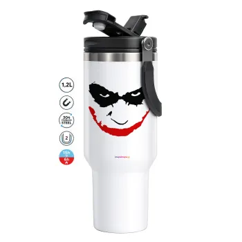 The joker smile, Mega Stainless steel Tumbler with lid, double wall 1,2L