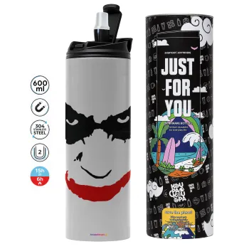 The joker smile, Tumbler stainless steel GREY 600ml