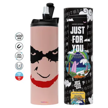 The joker smile, Tumbler stainless steel PINK 600ml