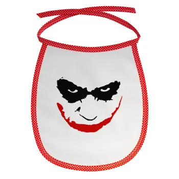 The joker smile, Σαλιάρα μωρού αλέκιαστη με κορδόνι Κόκκινη