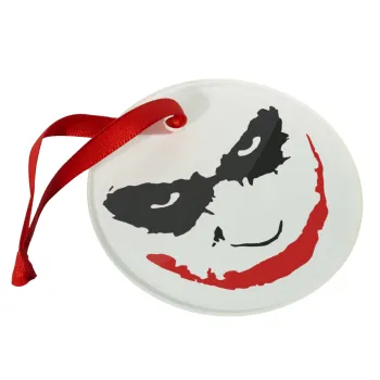 The joker smile, Christmas ornament glass 9cm