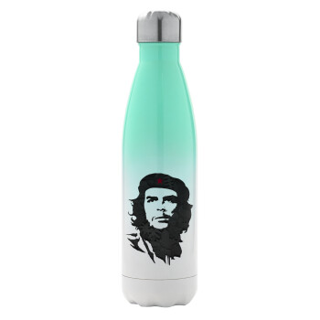 Che Guevara, Μεταλλικό παγούρι θερμός Πράσινο/Λευκό (Stainless steel), διπλού τοιχώματος, 500ml
