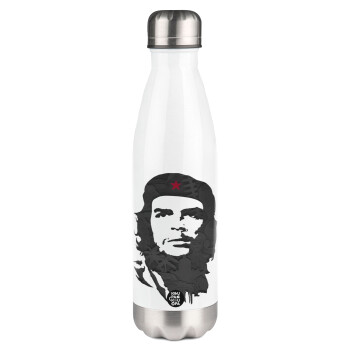 Che Guevara, Μεταλλικό παγούρι θερμός Λευκό (Stainless steel), διπλού τοιχώματος, 500ml