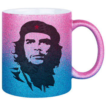 Che Guevara, Κούπα Χρυσή/Μπλε Glitter, κεραμική, 330ml