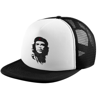 Che Guevara, Καπέλο παιδικό Soft Trucker με Δίχτυ ΜΑΥΡΟ/ΛΕΥΚΟ (POLYESTER, ΠΑΙΔΙΚΟ, ONE SIZE)