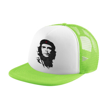 Che Guevara, Καπέλο παιδικό Soft Trucker με Δίχτυ ΠΡΑΣΙΝΟ/ΛΕΥΚΟ (POLYESTER, ΠΑΙΔΙΚΟ, ONE SIZE)