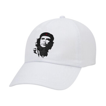 Che Guevara, Καπέλο Ενηλίκων Baseball Λευκό 5-φύλλο (POLYESTER, ΕΝΗΛΙΚΩΝ, UNISEX, ONE SIZE)