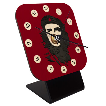 Che Guevara, Επιτραπέζιο ρολόι σε φυσικό ξύλο (10cm)