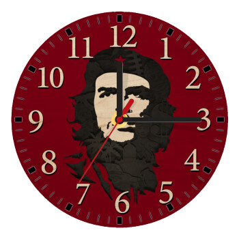 Che Guevara, Ρολόι τοίχου ξύλινο plywood (20cm)