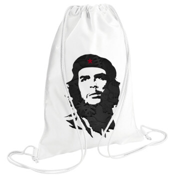 Che Guevara, Τσάντα πλάτης πουγκί GYMBAG λευκή (28x40cm)