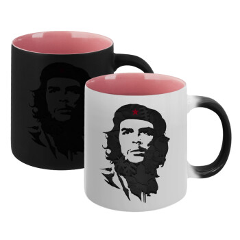 Che Guevara, Κούπα Μαγική εσωτερικό ΡΟΖ, κεραμική 330ml που αλλάζει χρώμα με το ζεστό ρόφημα