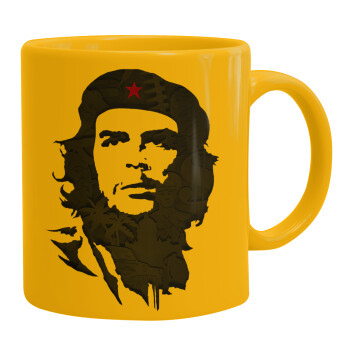 Che Guevara, Ceramic coffee mug yellow, 330ml (1pcs)