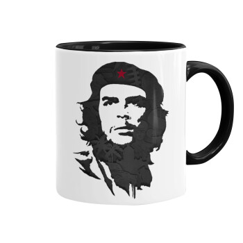 Che Guevara, Κούπα χρωματιστή μαύρη, κεραμική, 330ml