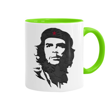 Che Guevara, Mug colored light green, ceramic, 330ml