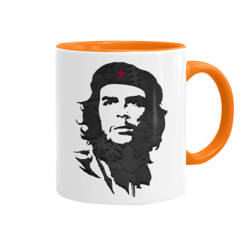 Che Guevara, Mug colored orange, ceramic, 330ml