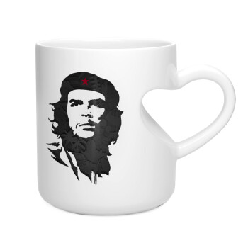Che Guevara, Κούπα καρδιά λευκή, κεραμική, 330ml