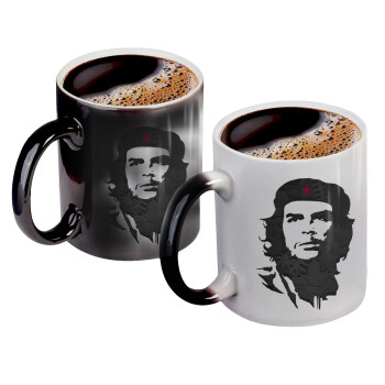 Che Guevara, Color changing magic Mug, ceramic, 330ml when adding hot liquid inside, the black colour desappears (1 pcs)