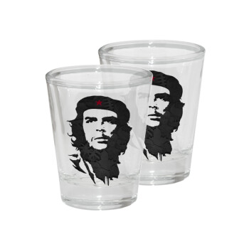 Che Guevara, Σφηνοπότηρα γυάλινα 45ml διάφανα (2 τεμάχια)