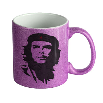 Che Guevara, Κούπα Μωβ Glitter που γυαλίζει, κεραμική, 330ml