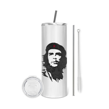 Che Guevara, Eco friendly stainless steel tumbler 600ml, with metal straw & cleaning brush