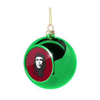 Che Guevara, Green Christmas tree ornament ball 8cm