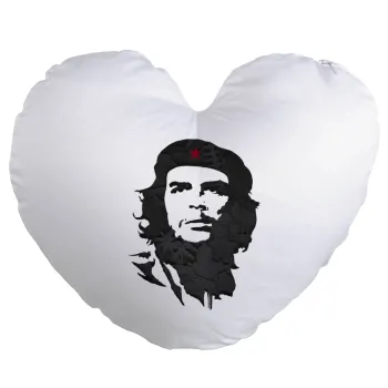 Che Guevara, Μαξιλάρι καναπέ καρδιά 40x40cm περιέχεται το  γέμισμα