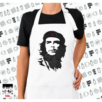 Che Guevara, Ποδιά μακριά Σεφ ολόσωμη με τσέπες white (ΕΝΗΛΙΚΩΝ)