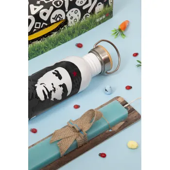 Che Guevara, Πασχαλινή Λαμπάδα με παγούρι μεταλλικό (620ml, stainless steel) & κερί αρωματικό πλακέ (30cm) (ΤΙΡΚΟΥΑΖ)