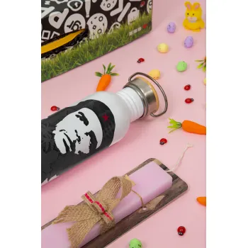 Che Guevara, Πασχαλινή Λαμπάδα με παγούρι μεταλλικό (620ml, stainless steel) & κερί αρωματικό πλακέ (30cm) (ΡΟΖ)