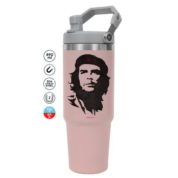 Che Guevara, PINK Travel Tumbler with Handle 890ml