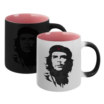 Che Guevara, Κούπα Μαγική εσωτερικό ΡΟΖ, κεραμική 330ml που αλλάζει χρώμα με το ζεστό ρόφημα