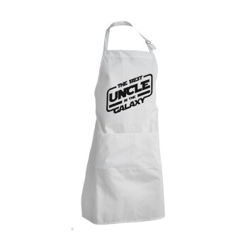 The Best UNCLE in the Galaxy, Adult Chef Apron (with sliders and 2 pockets)