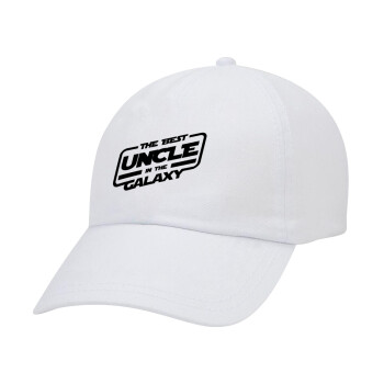 The Best UNCLE in the Galaxy, Καπέλο Ενηλίκων Baseball Λευκό 5-φύλλο (POLYESTER, ΕΝΗΛΙΚΩΝ, UNISEX, ONE SIZE)