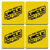 The Best UNCLE in the Galaxy, ΣΕΤ 4 Σουβέρ ξύλινα τετράγωνα