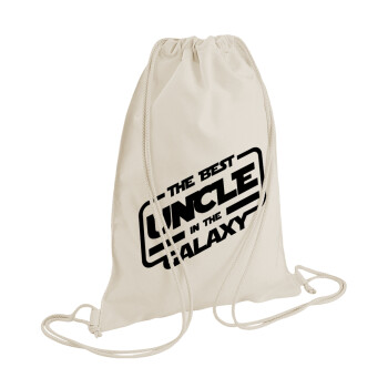 The Best UNCLE in the Galaxy, Τσάντα πλάτης πουγκί GYMBAG natural (28x40cm)